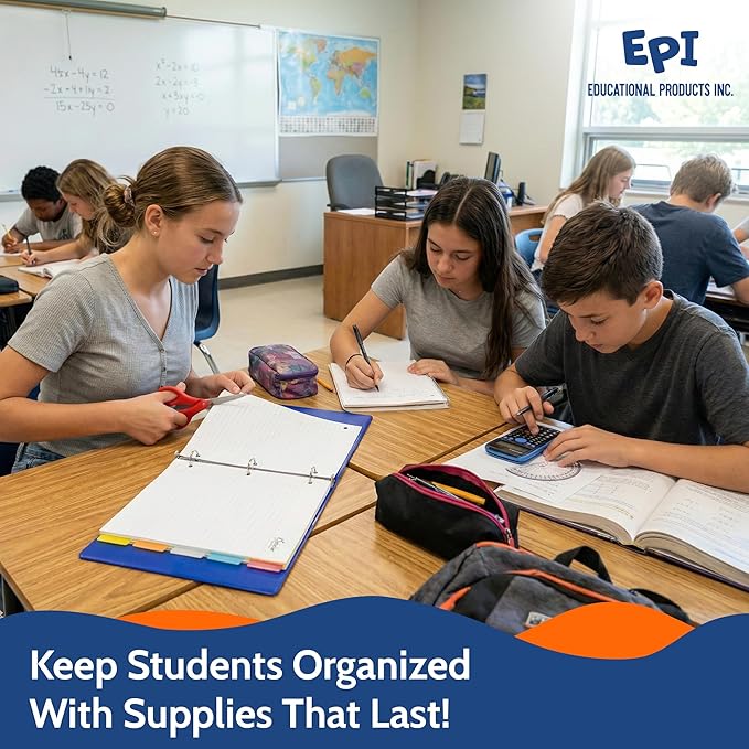 EPI Essentials Bulk School Supplies for Kids – 7th to 12th Grade School Supply Packs – College-Ruled Bundle with Classroom-Ready Standard List Essentials – 168 Boxes per Pallet
