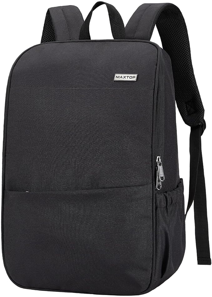 MAXTOP Deep Storage Laptop Backpack with USB Charging Port[Water Resistant] College Computer Bookbag Fits 15 Inch Laptop Black