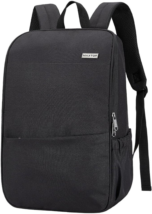 MAXTOP Deep Storage Laptop Backpack with USB Charging Port[Water Resistant] College Computer Bookbag Fits 15 Inch Laptop Black