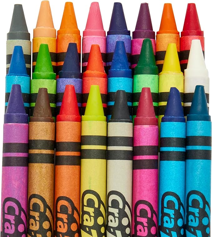 Cra-Z-Art Washable Crayons, Bulk Pack, 24 Count, 6 Packs of Crayons, Bulk School Supplies for Classroom, Back to School Essentials