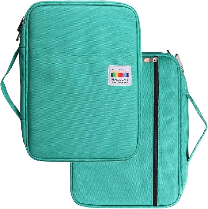 Coloring Pencil Case 220 Slots Pencils/Gel Pens Organizer Waterproof Travel Case Zipper Carrying Portable Pencil Markers Pen Holder Bag for Painter Writers