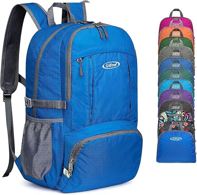 G4Free Lightweight Packable Hiking Backpack, Waterproof Travel Daypack