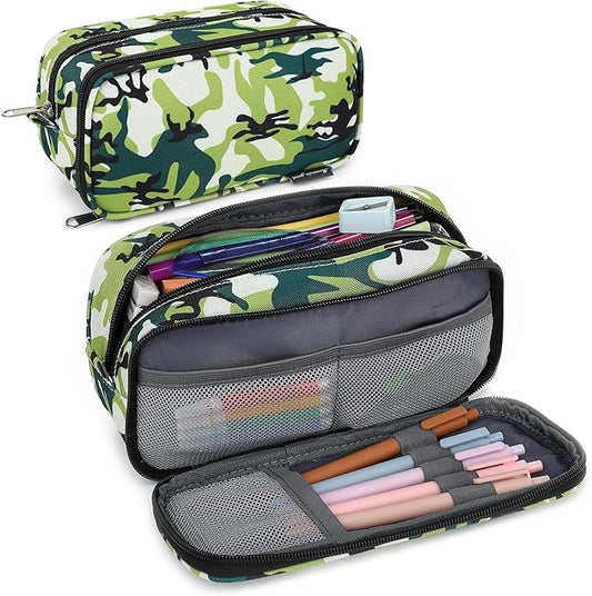 Mountain guest Pencil Cases for kids, Large Capacity Pencil Pouch, Office College School Marker Organizer Case pen for Men Women Adult Teens