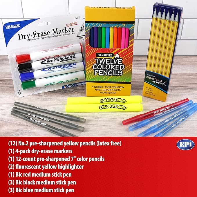 EPI Essential School Supply Kit (6th Grade (120 Packs))