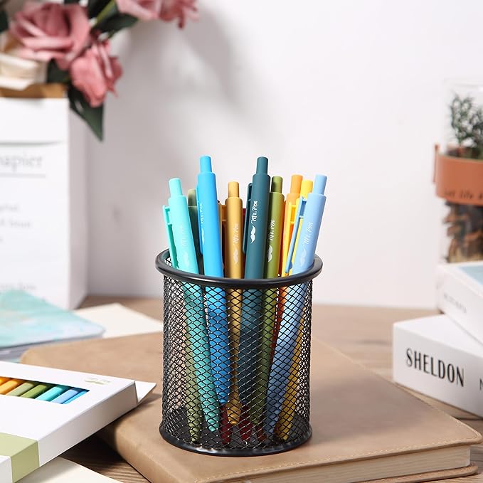 Mr. Pen- Retractable Gel Pens, 12 Pack, Winter Forest Color Inks, Fine Point 0.5mm, Fast Dry, Smooth Writing, Cute Pens for Drawing, Writing Planner and School Supplies
