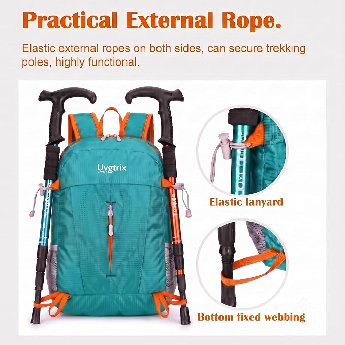20L Water Resistant Foldable Packable Daypack Backpack | Lightweight Durable Portable Outdoor Travel Backpack for Women Men Camping Climbing Hiking Walking Sports Daily Commuting