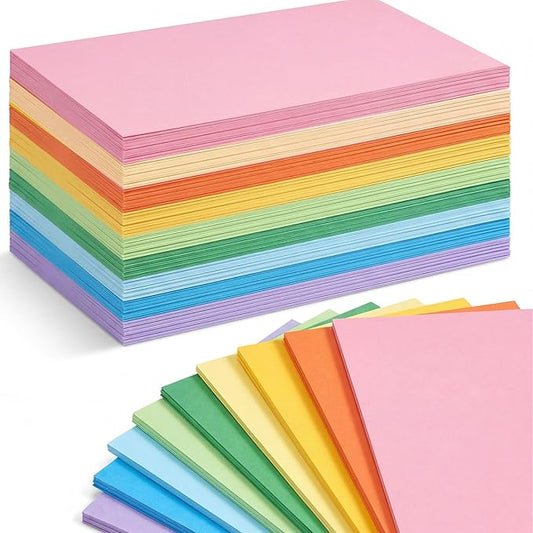 Koogel 180PCS Large Blank Index Cards 5x8, Colored Flash Cards Notecards for Back To School Learning Studying Classroom Office Note Taking Recipes Supplies, 9 Neon Colors