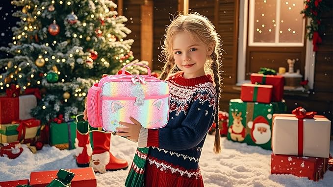 RHCPFOVR Kids Lunch Bag - Insulated Lunch Box for Boys Girls,Washable Lunch Bag and Reusable Toddler Leak-proof Lunchbox for School and Daycare