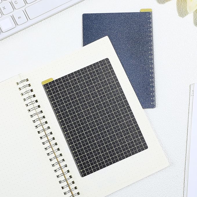 Thenshop 5 Pack A5 Yellow Pencil Board Reusable Notebook Accessory, Flexibility Layout Grids Board with Ruler Scale