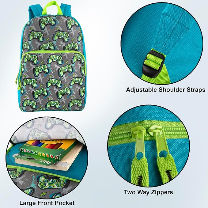 Trail maker Classic 17 inch Backpacks with Adjustable Padded Straps | School Backpacks for Girls, Boys