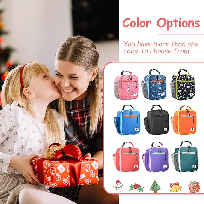 CaCTOUR Lunch Box Kids,Premium Insulated Lunch Bag for Girls Boys,Soft Bag Mini Cooler Back to School Thermal Reusable Lunch Bag for Work School Picnic -Red