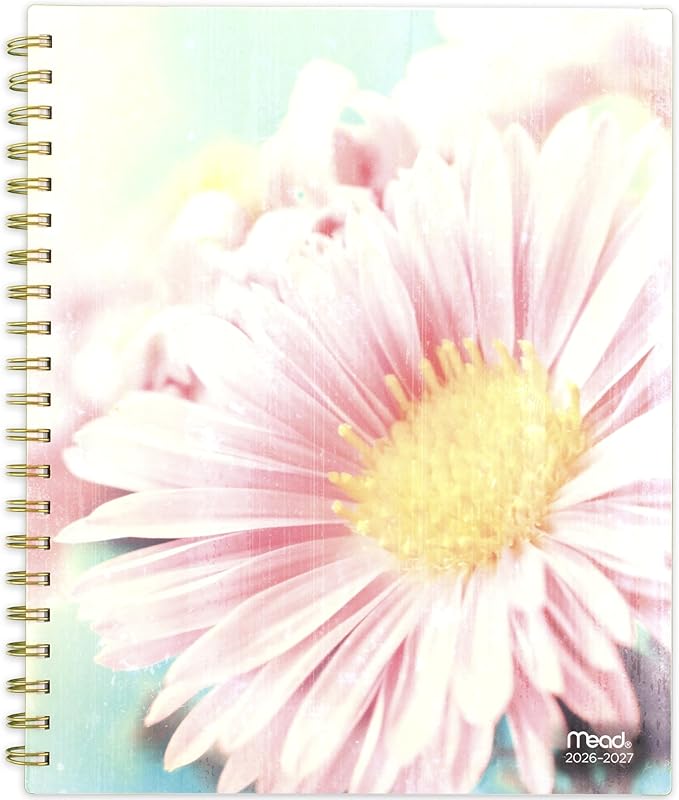 Mead Planner 2026-2027 Weekly & Monthly Academic 15-Month April-June, 8-1/2" x 11", Aster (1803-905A)