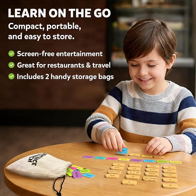 Skillmatics Educational Board Game - Sentence Search, Learning Toy for Kids, Sentence Building Activity, Creative Word Play, Screen-Free Fun, 120+ Tiles (1.3 x 1 Inches), Gifts for Ages 5, 6, 7, 8