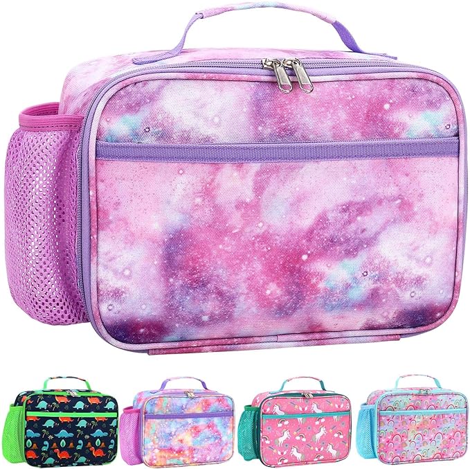 RHCPFOVR Kids Lunch Bag - Insulated Lunch Box for Boys Girls,Washable Lunch Bag and Reusable Toddler Leak-proof Lunchbox for School and Daycare