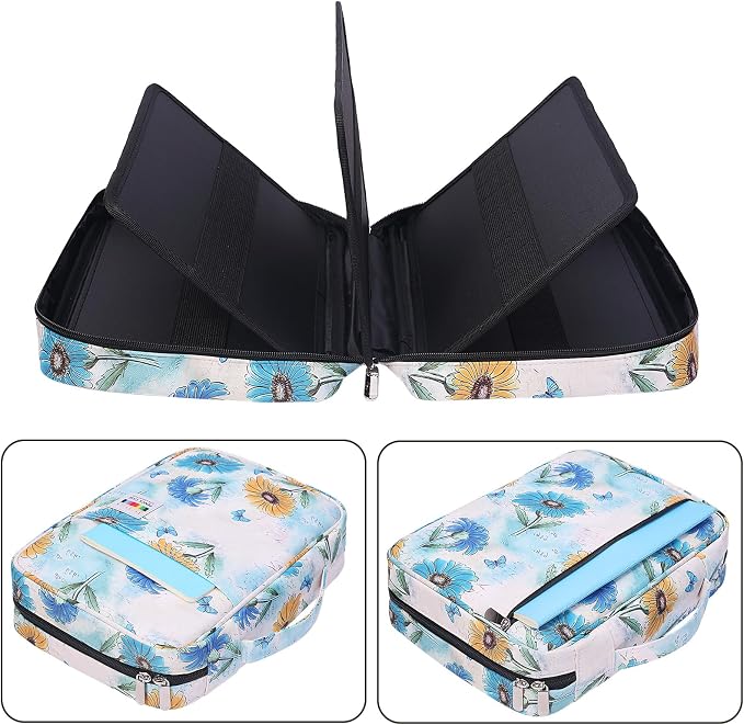 Coloring Pencil Case 220 Slots Pencils/Gel Pens Organizer Waterproof Travel Case Zipper Carrying Portable Pencil Markers Pen Holder Bag for Painter Writers