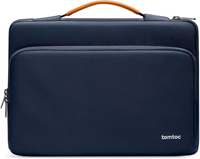tomtoc 360 Protective Laptop Carrying Case compatible with 14-inch MacBook Pro M5/M4/M3/M2/M1 Pro/Max A3434 A3112 A3401 A3185 2025-2021, 12.9-13 Inch iPad Pro/Air, Water-Resistant Accessory Sleeve Bag