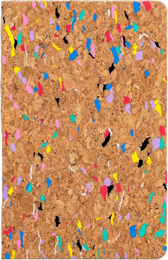 Pukka Pad, Pukka Planet Cork A5 Soft Cover Journal – Casebound Cork Cover Notebook with 160 Pages, 80 Sheets of Recycled FSC Certified 80GSM, 8mm Lined Paper for Home, School & Office, 8.5 x 5.3in