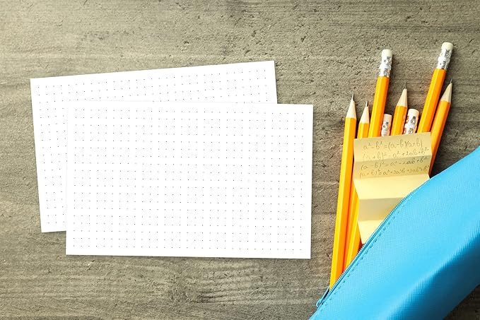 Home Advantage Dot Grid Graph Index Cards (5-x-8-inch)