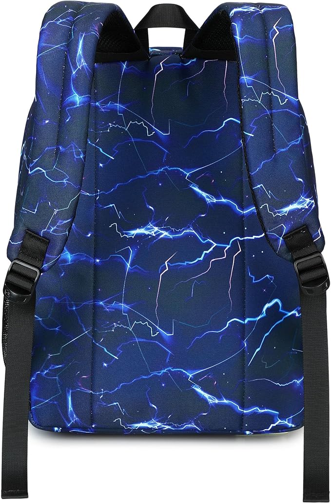 abshoo Teen Girls Solid Color Backpack For School Boys Water Resistant School Bag (Lightning Navy)