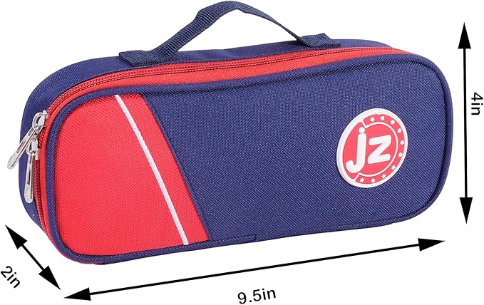 Large Capacity Pencil Case, Premium Oxford Pencil Pouch, Kawaii Cute Pen Case Stationery Bag for Girl Boy Teen Aesthetic School Supplies, Makeup Bag, Box Organizer for Office Desk Accessories, Red