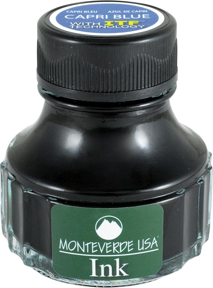 Monteverde USA Ink with ITF Technology, 90 ml Capri Blue (G308CB)