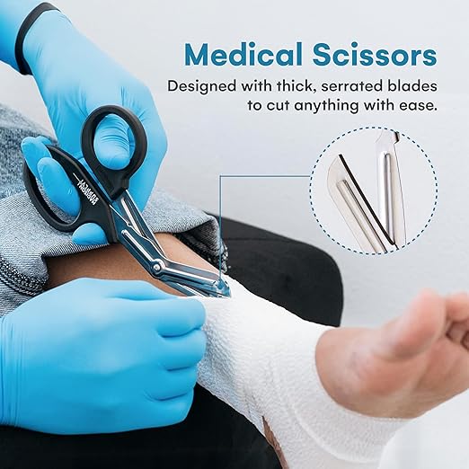 Madison Supply - Medical Scissors (BlackHandle/Stainless Blades)