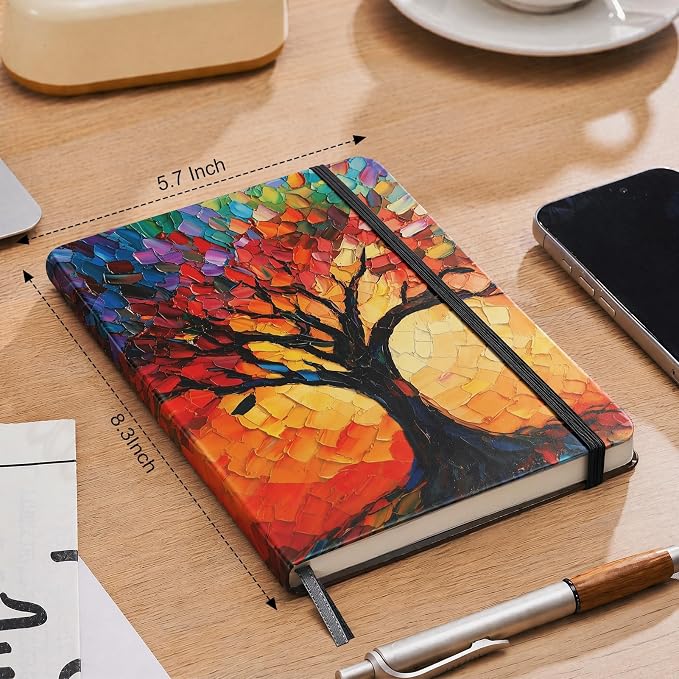 AHGXG Blank Journal Notebook, 192 Pages, A5 Medium Size (5.7'' x 8.3'')