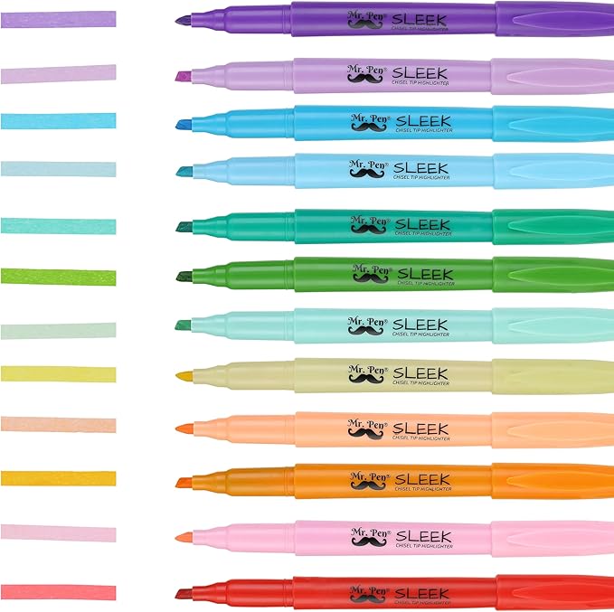 Mr. Pen- Highlighters, 144 Pack, Bulk Set, Assorted Colors, Chisel Tip, Quick-Dry, Smear-Resistant, Odorless Highlighters Bulk for School, Office & Journaling