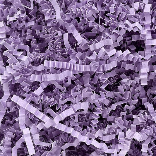 1LB Crinkle Cut Paper Shred Filler for Gift Box Bag and Basket on Holidays (Light Purple)