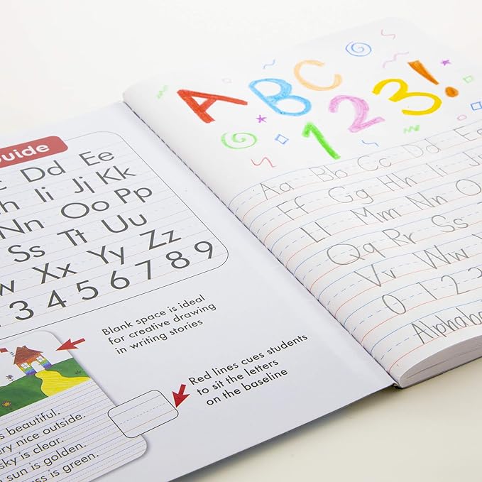 BAZIC PRODUCTS Primary Journal, 100 Sheets, Grades K-2, 6-Pack