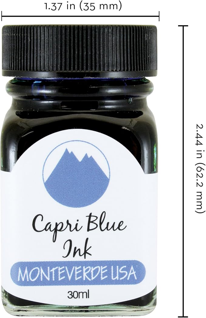Monteverde USA Ink with ITF Technology, 30 ml Capri Blue (G309CB)