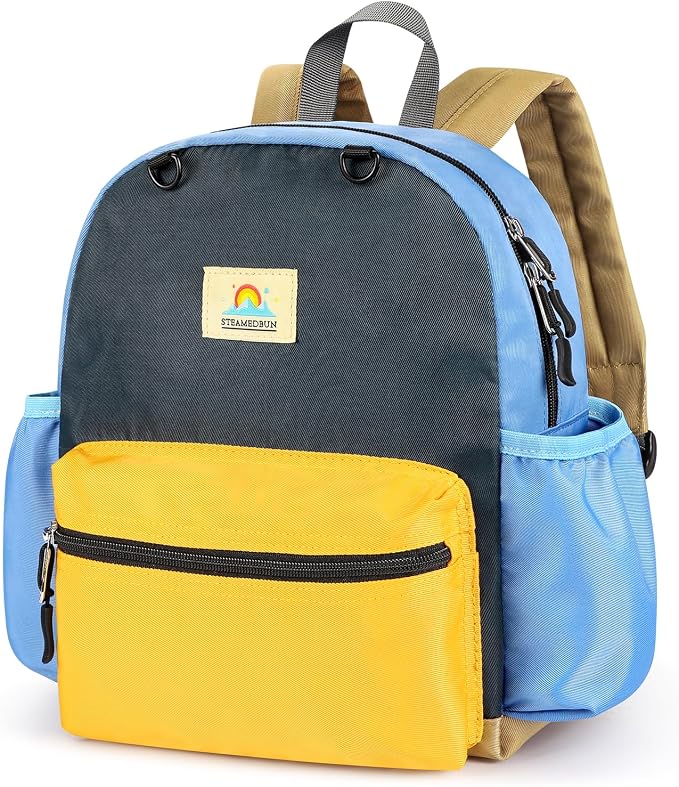 STEAMEDBUN Toddler Backpack for Boys 2-4: Preschool Kindergarten Backpacks - 12 inch Daycare Backpack