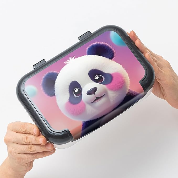 ZIPIT: Recycled Plastic Pencil Box - Blushing Panda - Large Capacity Case, Animal Character, Stationery Organizer, School Supplies-Toys Holder, Kids