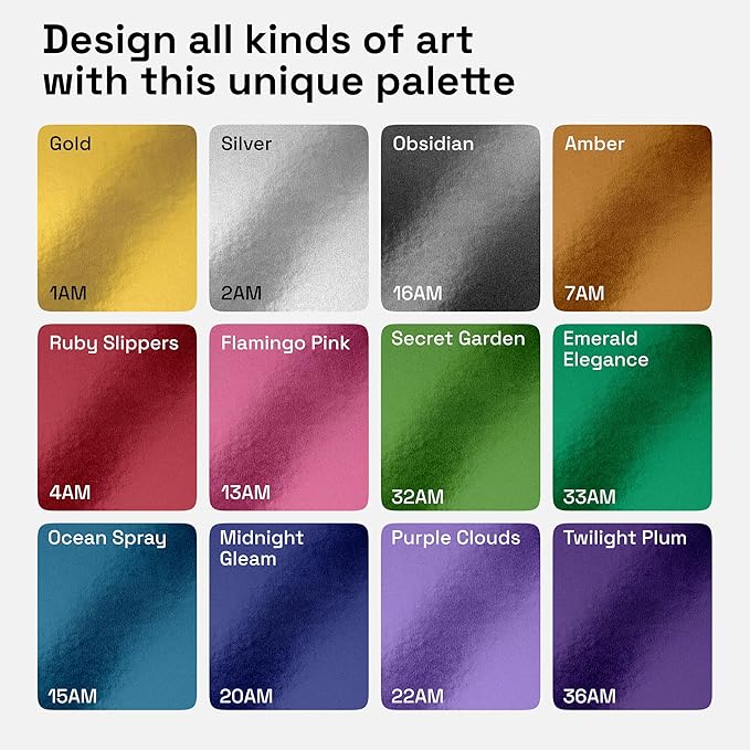 ARTISTRO 12 Metallic Paint Pens for Glass Marking, Rock Painting, Ceramic, Wood, Fabric, Scrapbooking, DIY Craft Making, Coloring - Acrylic Paint Markers Fine Tip 1mm