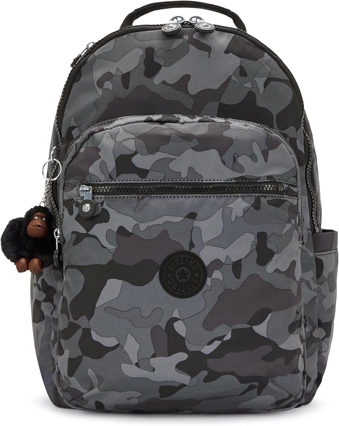 Kipling Women's Seoul 15" Laptop Backpack, Durable, Roomy with Padded Shoulder Straps, Built-In Protective Sleeve