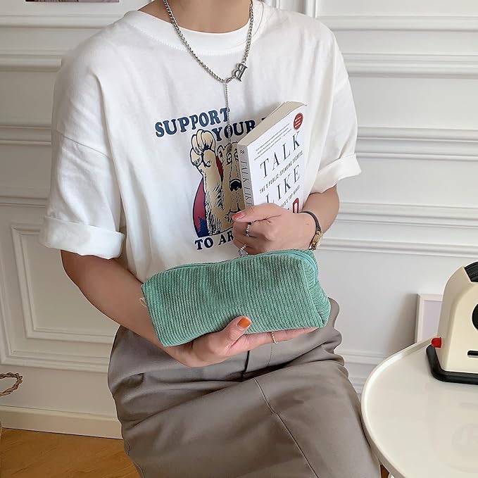 Cute Pencil Case Aesthetic Student Pencil Pouch Coin Pen Pouch Cosmetic Bag Office Stationery Organizer For Kids Teen School