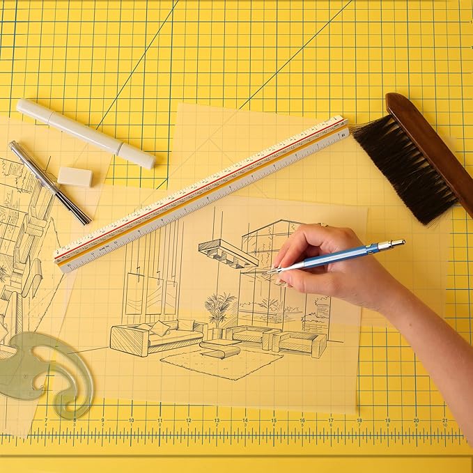 ALVIN Academy Drafting, Drawing and Design Essentials Kit | 13 Pieces | Class Tools for Geometry, Architecture and Engineering Students | - Model DDKE2