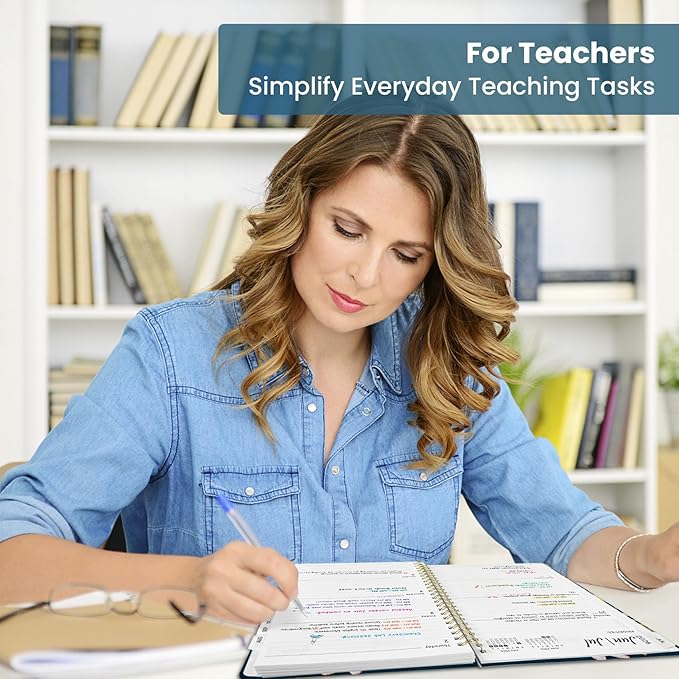 Planner 2026-2027, Academic Year Monthly and Weekly Calendar Planner, Jul 2026 - Jun 2027, Hardcover Teacher Student Planning Agenda book with Tabs, Perfect for School Office Supplies, 8.5" x 11" - Desert Whimsy