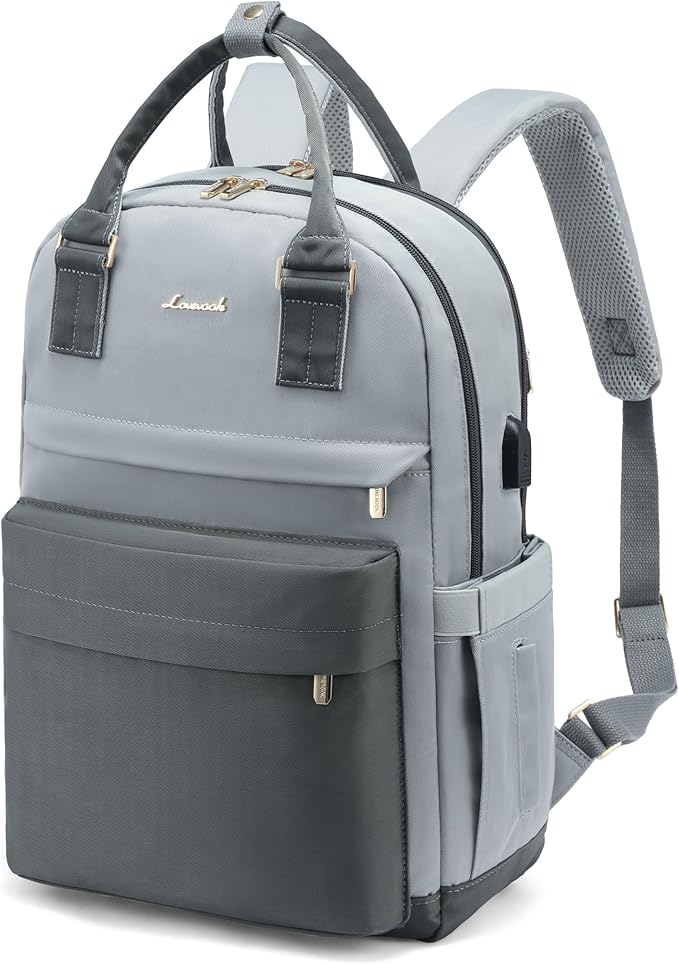 LOVEVOOK Travel Laptop Backpack Women Anti-theft Laptop Bag with USB Port Waterproof Computer Backpack for Nurse College Work