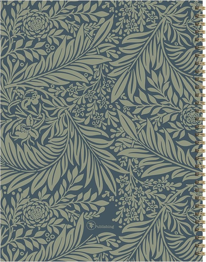 TF Publishing July 2026 - June 2027 Leaf Motif Large Weekly Monthly Planner - 12 Month Academic Planner 2026-2027 with Durable Cover, Thick Uncoated Paper and Planning Stickers - 9in x 11in