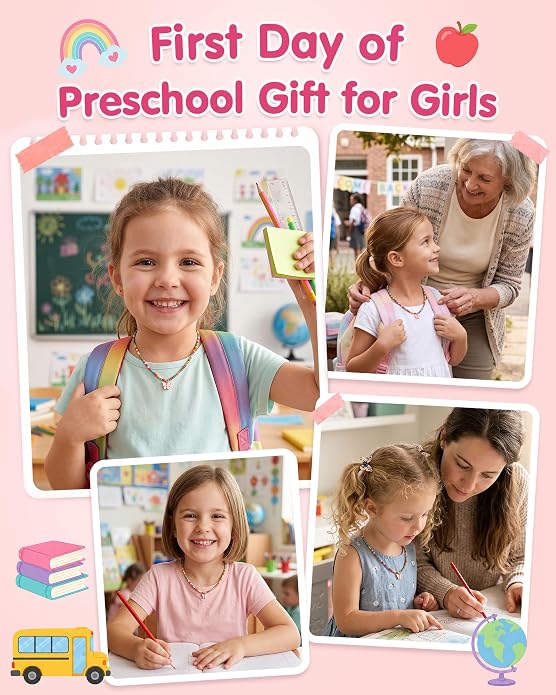 Butterfly Necklace First Day Of Preschool Kindergarten Gift For Girl
