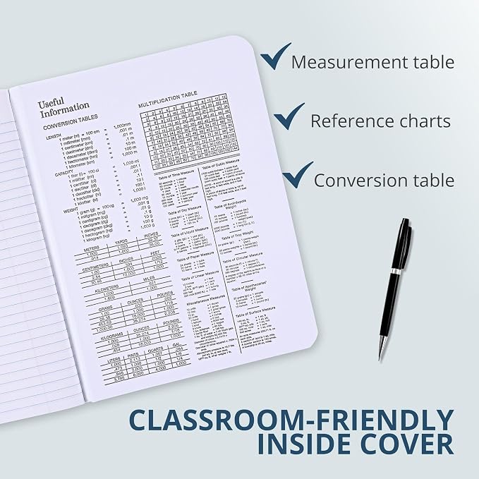 ROARING SPRING Hardcover Composition Book, College Rule, 160 Pages, 48 Pack