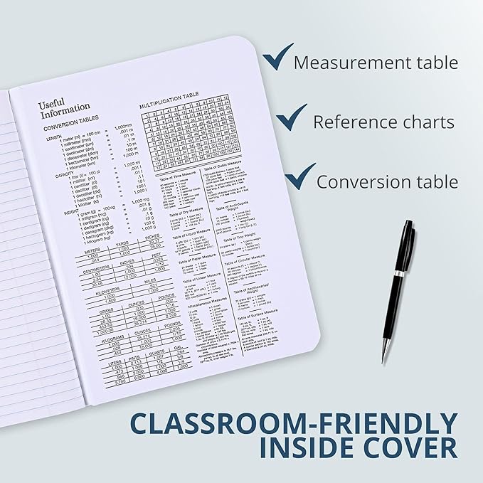 ROARING SPRING Hard Cover Composition Notebook, 4 Pack, Black Marble Comp Book, 9.75″ x 7.5″, College-Ruled with Margin, 80 Sheets (160 Pages), Made in USA