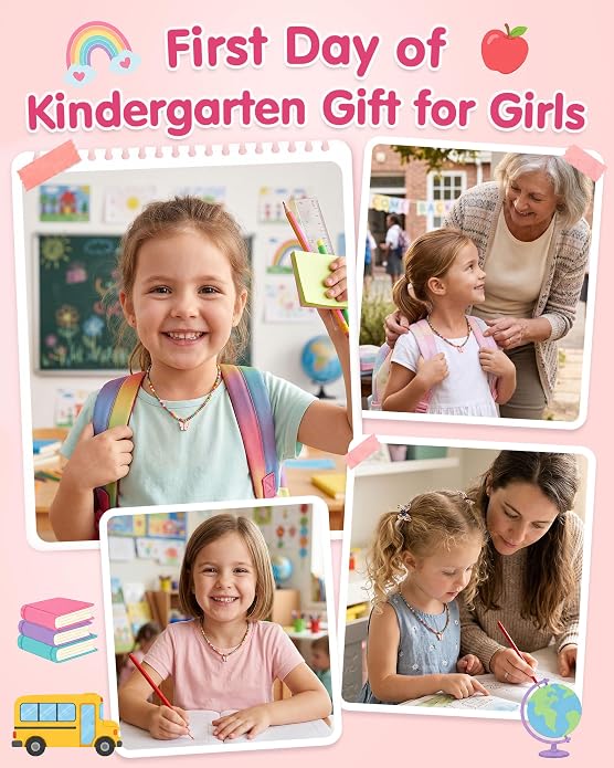 Butterfly Necklace First Day Of Preschool Kindergarten Gift For Girl