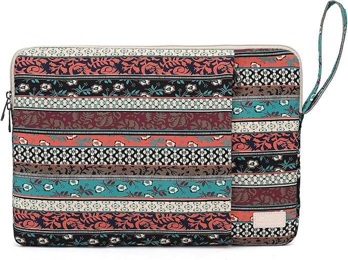 Laptop Sleeve 13.3 inch14 Inch, 15.6inchWater Resistant Traveling Computer Cover with Handle, Shockproof Protective Carrying Laptop Case (Y8-Red Bohemia, 12.5 inch-13.5 inch)