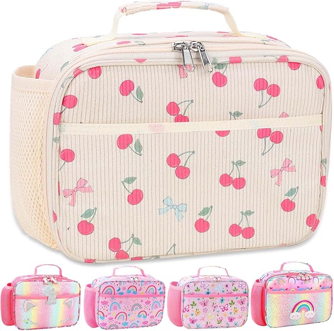 RHCPFOVR Kids Lunch Bag - Insulated Lunch Box for Boys Girls,Washable Lunch Bag and Reusable Toddler Leak-proof Lunchbox for School and Daycare