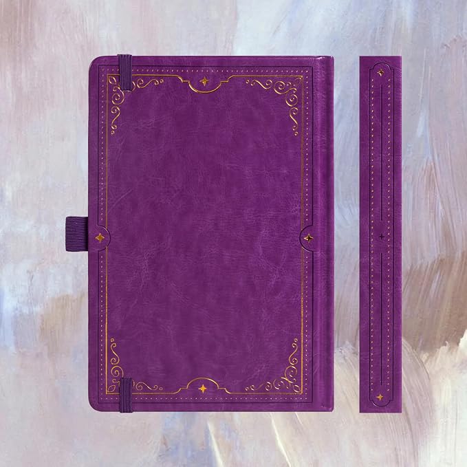 TIEFOSSI Tree of Life Journal, A5 Lined Journal for Women Men, Aesthetic Notebook with 316 Numbered Pages, Hardcover Vegan Leather Journals with Bookmark, 100 GSM Thick Paper
