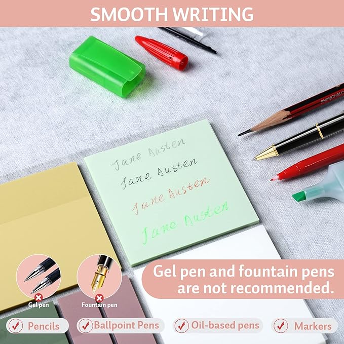 ONEDONE Transparent Sticky Notes -700 Sheets Clear Sticky Notes Tabs for Annotating Books, Translucent Book Annotation Kit w/Index Tabs Book Markers Office & School Supplies