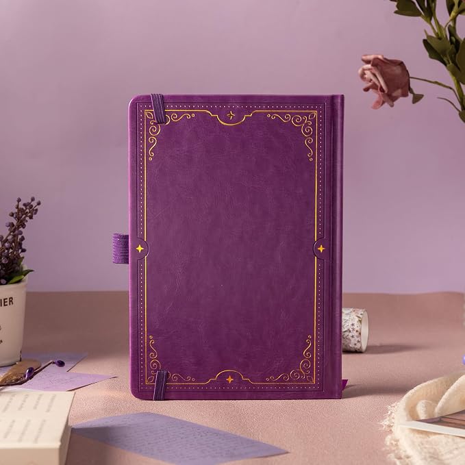 TIEFOSSI Tree of Life Journal, A5 Lined Journal for Women Men, Aesthetic Notebook with 316 Numbered Pages, Hardcover Vegan Leather Journals with Bookmark, 100 GSM Thick Paper
