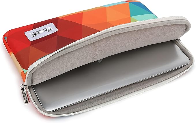 Canvaslife Rainbow Peacock Laptop Sleeve 15 Inch 15 Case and 15.6 Laptop Bag